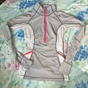 Lululemon Run Wild 1/2 Zip Lace Panel Side Pullover